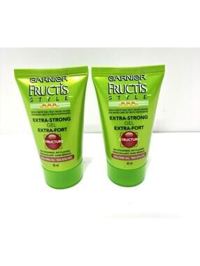 2x Garnier Fructis Structure Gel 03 Extra Strong 40ml Each Discontinued New